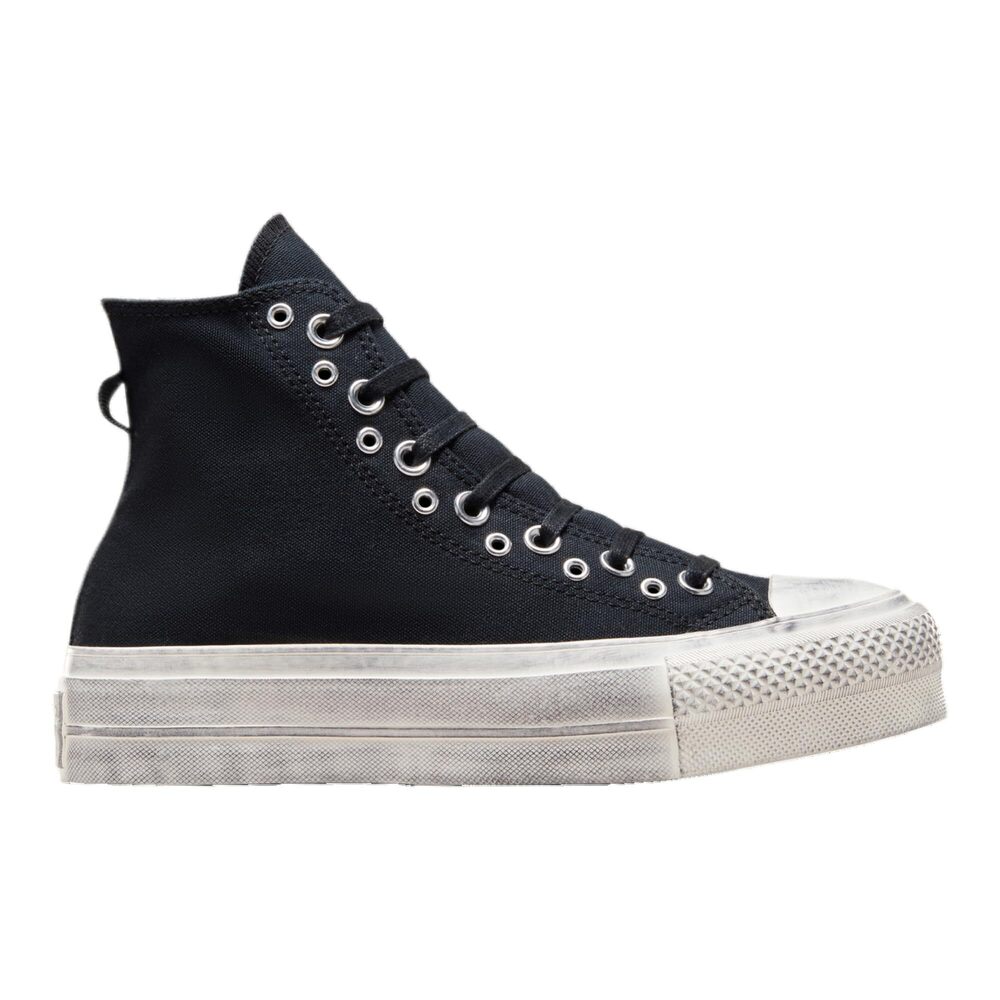 Converse Women's Chuck Taylor All Star Lift Hi Shoes,Black/Black, 7
